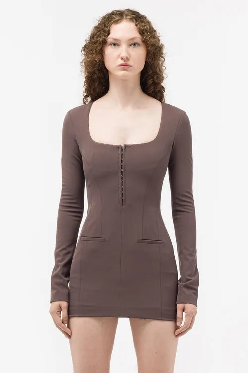 ACNE LONG-SLEEVED MINI DRESS