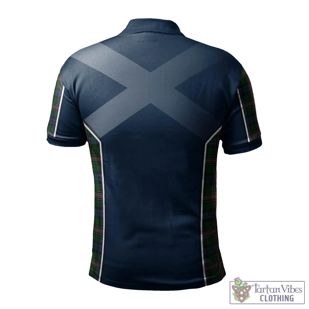 Allison Tartan Men's Polo Shirt with Family Crest and Scottish Thistle Vibes Sport Style