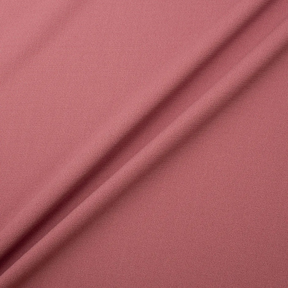 Antique Rose Pink Double Wool Crêpe