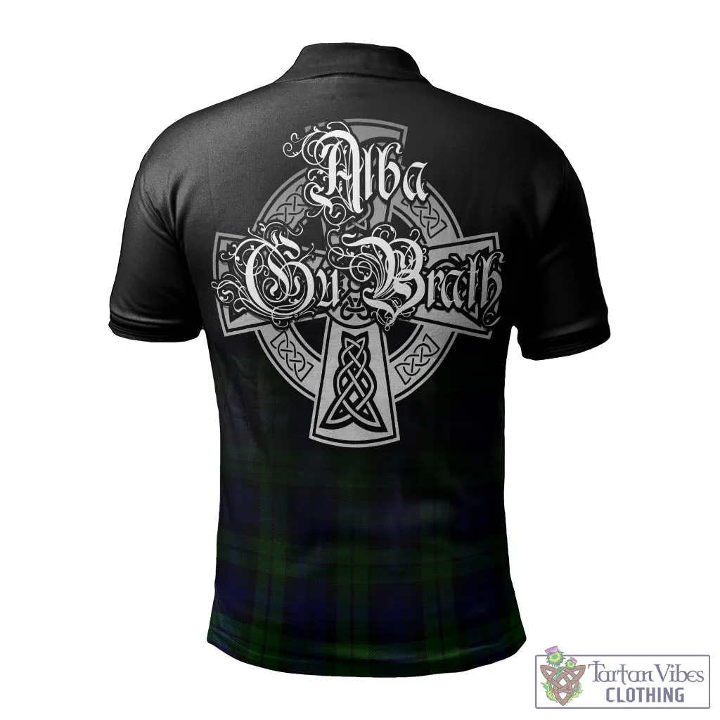 Bannatyne Tartan Polo Shirt Featuring Alba Gu Brath Family Crest Celtic Inspired