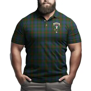 Buchanan Hunting Tartan Men's Polo Shirt with Family Crest