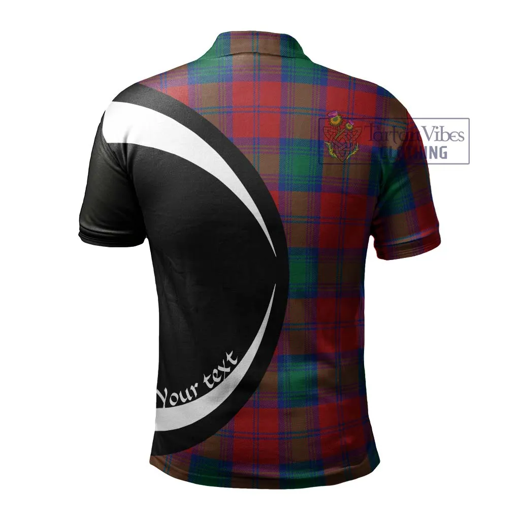 Byres (Byses) Tartan Men's Polo Shirt with Family Crest Circle Style