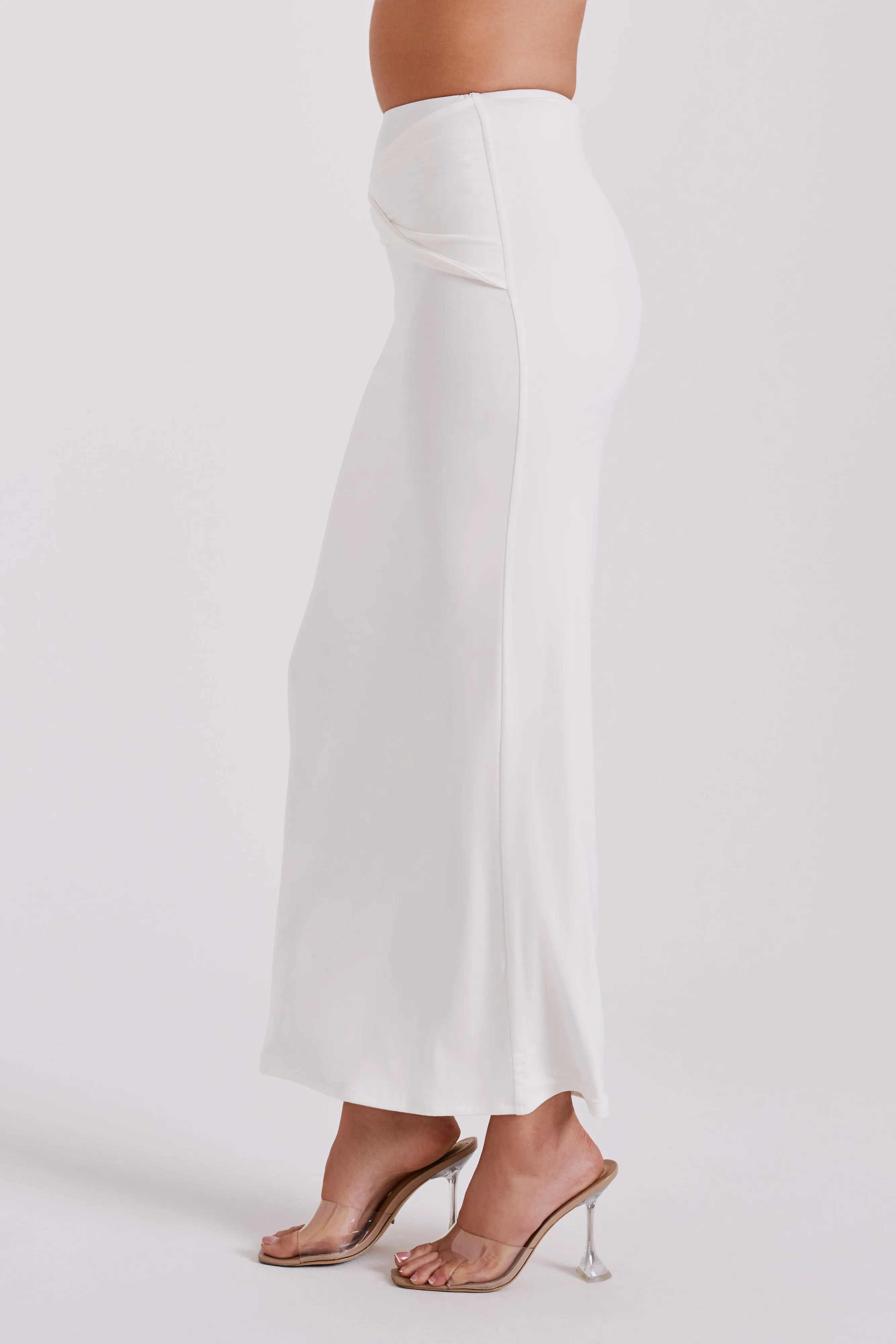 Ceri Maxi Twist Skirt - White