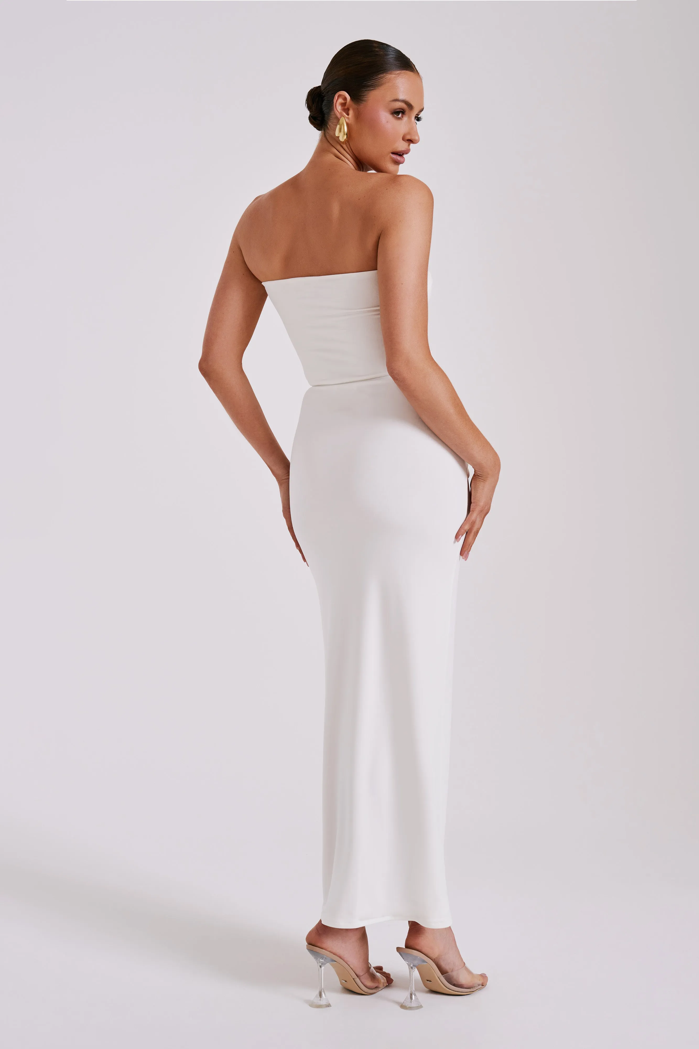 Ceri Maxi Twist Skirt - White