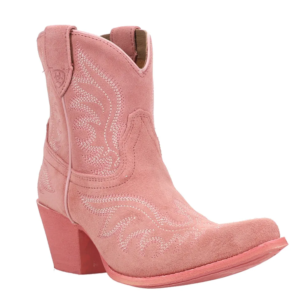 Chandler Embroidered Pointed Toe Cowboy Booties