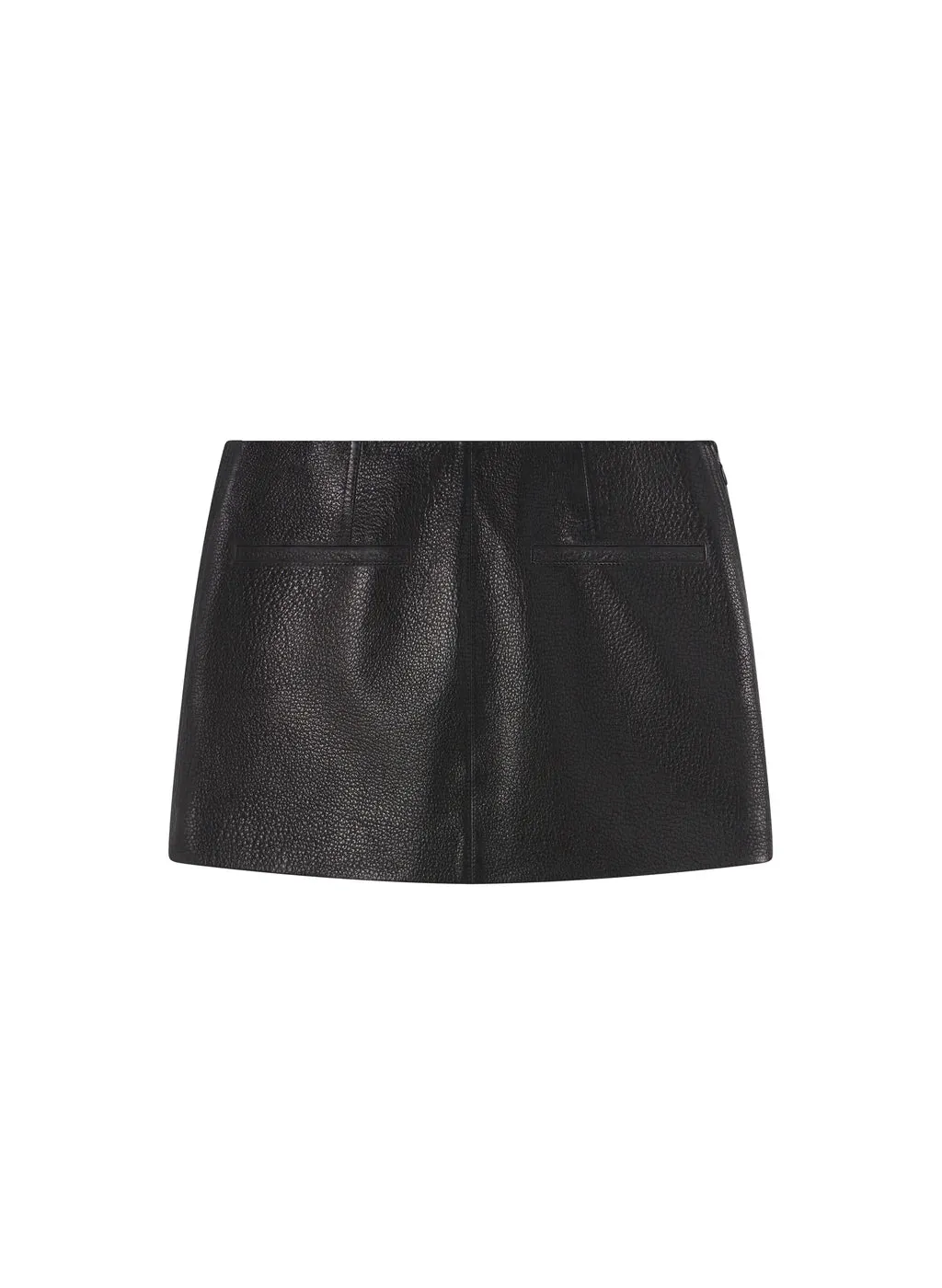 Cowan Leather Mini Skirt - Black