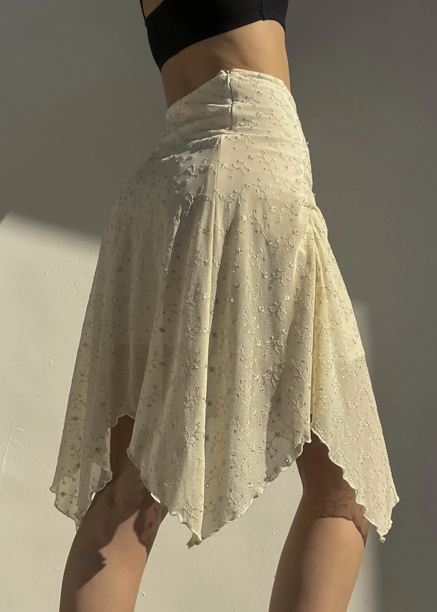 Cream Mesh Fairy Skirt (S)