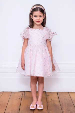 David Charles Pink Polka Dot Girls Dress