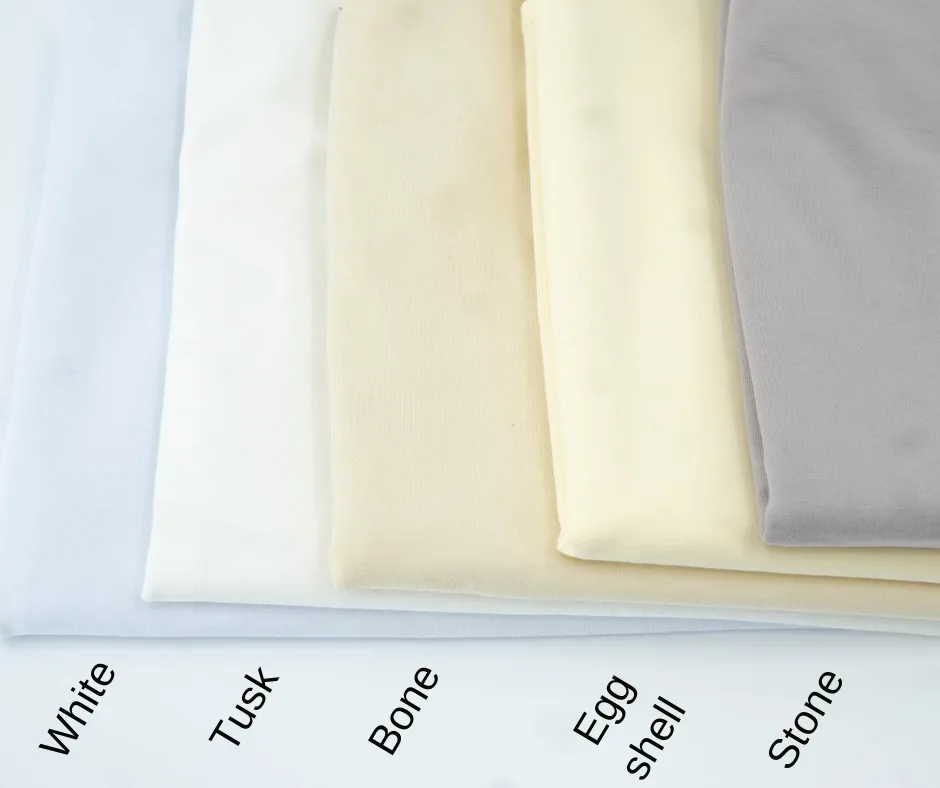 Eggshell - LUXE Solids Jersey Knit - 1/2 Metre