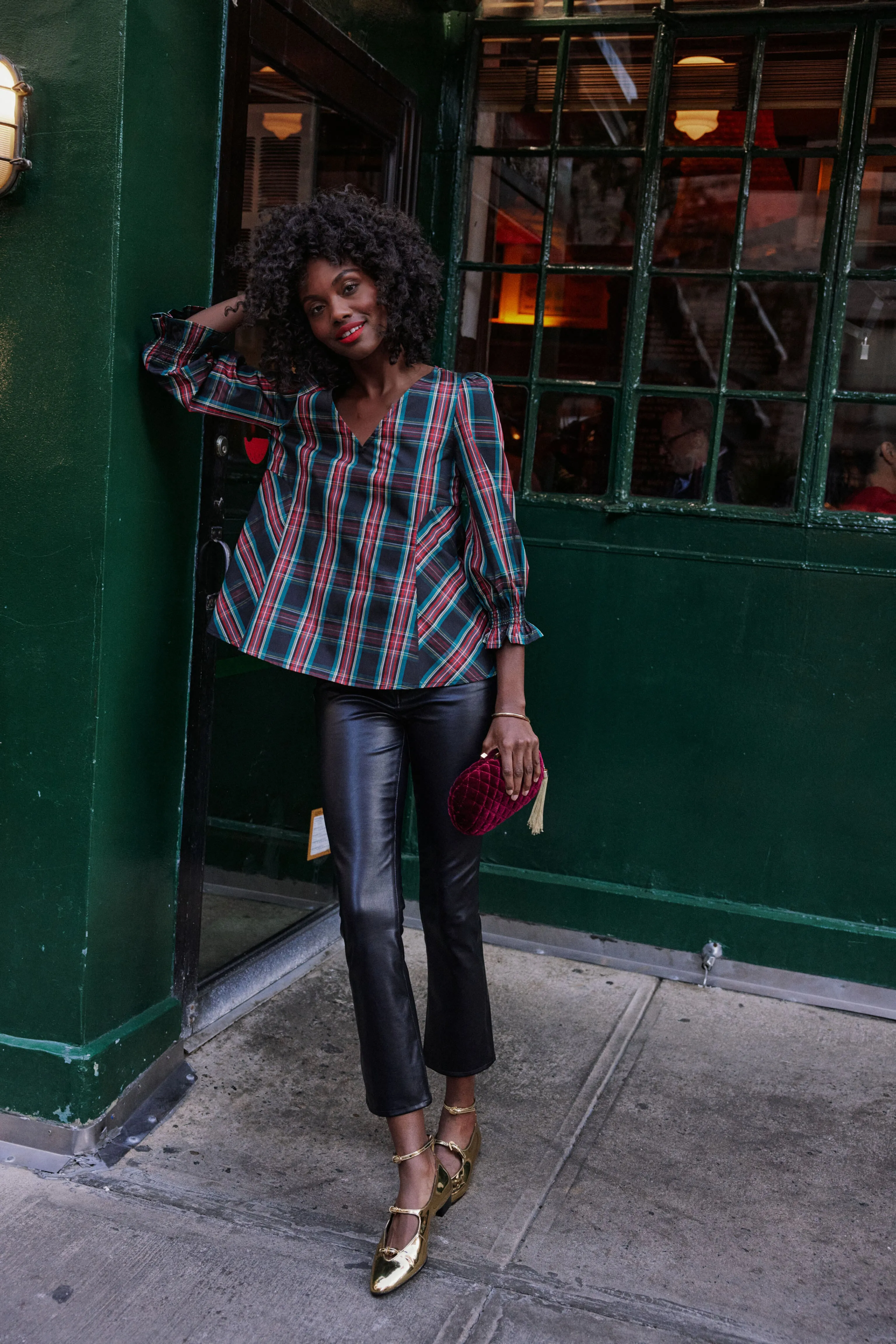 Highland Plaid Easton Blouse