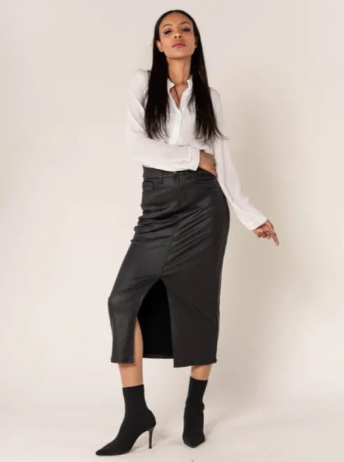 Kimberly Vegan Leather Skirt