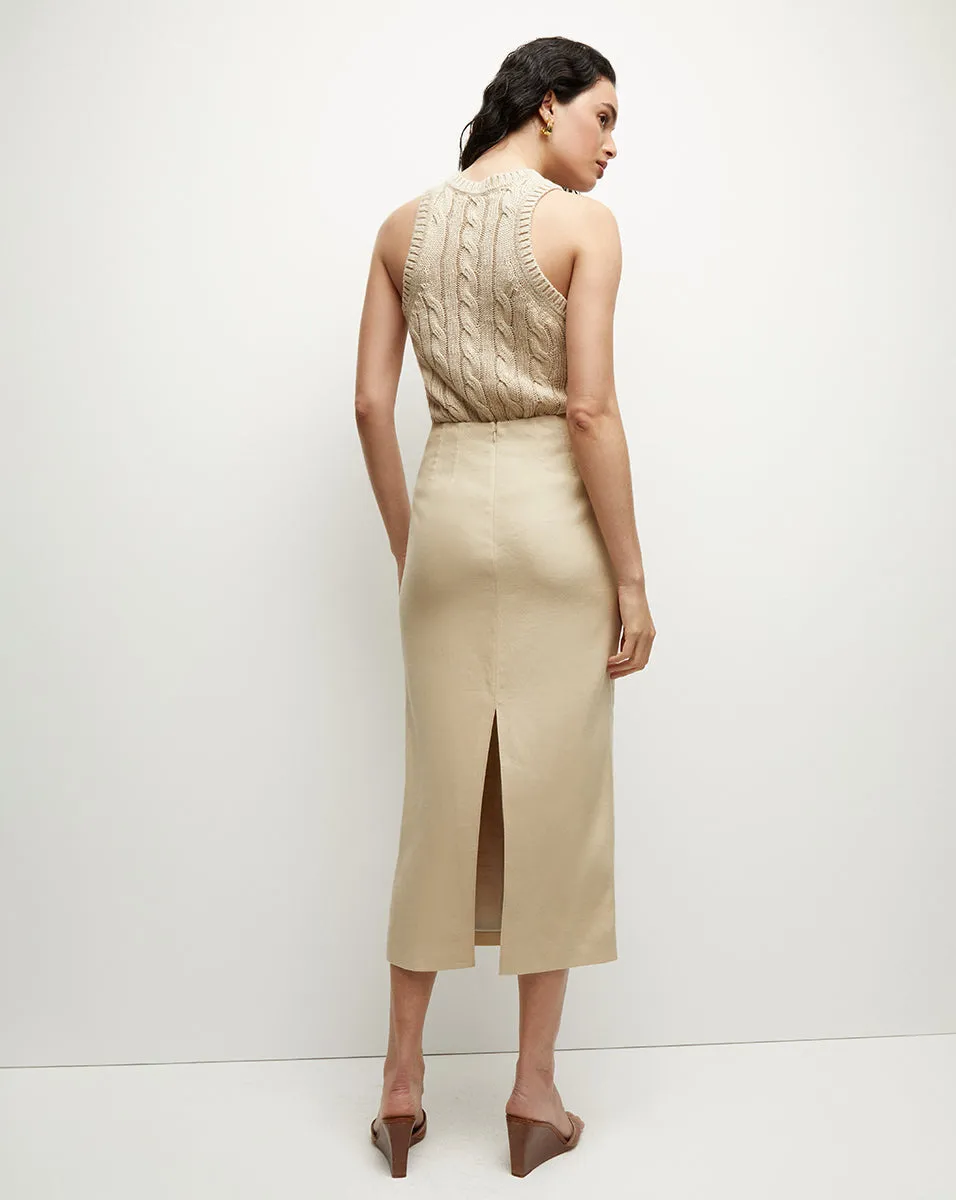 Kimpton Stretch-Linen Skirt