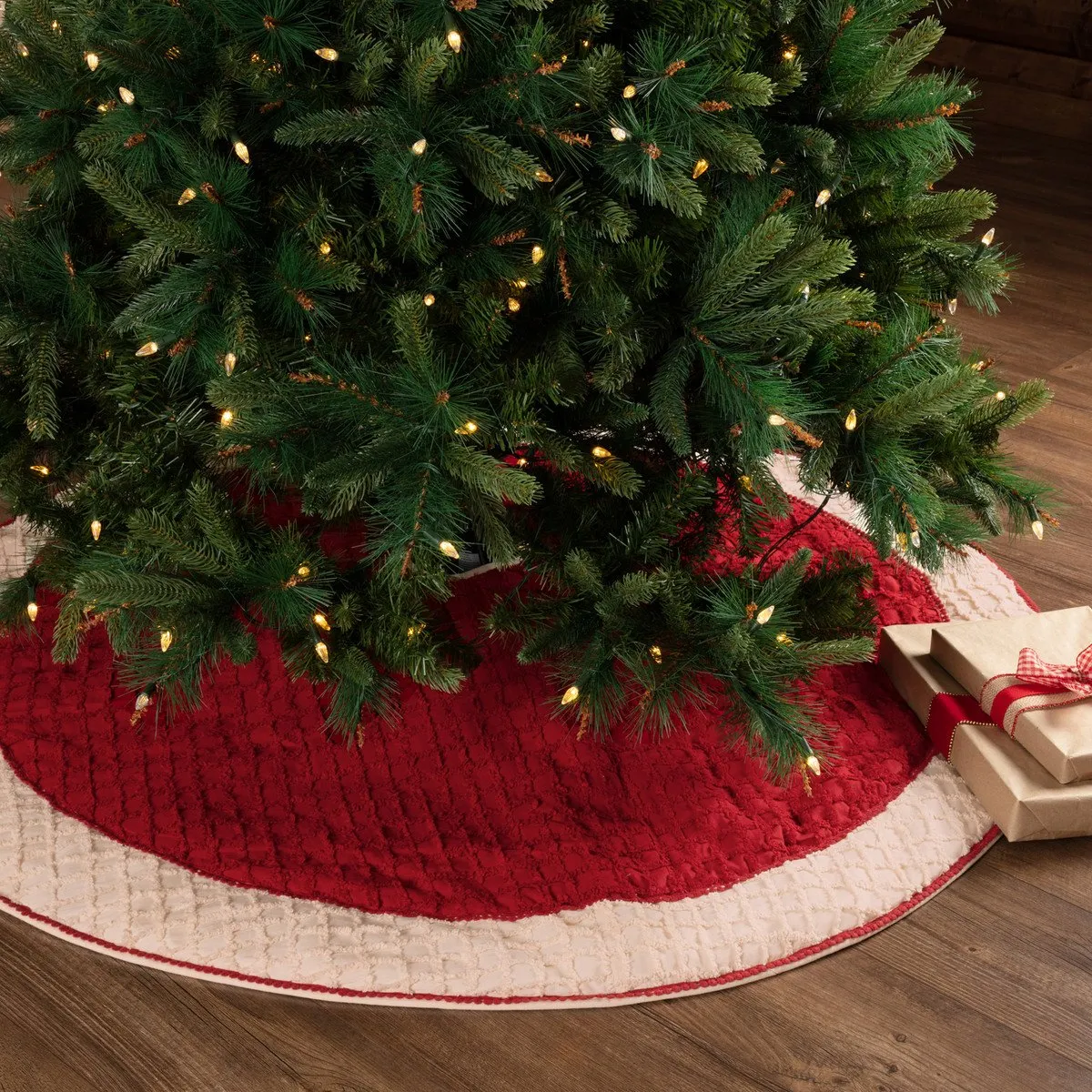 Kringle Chenille Christmas Tree Skirt