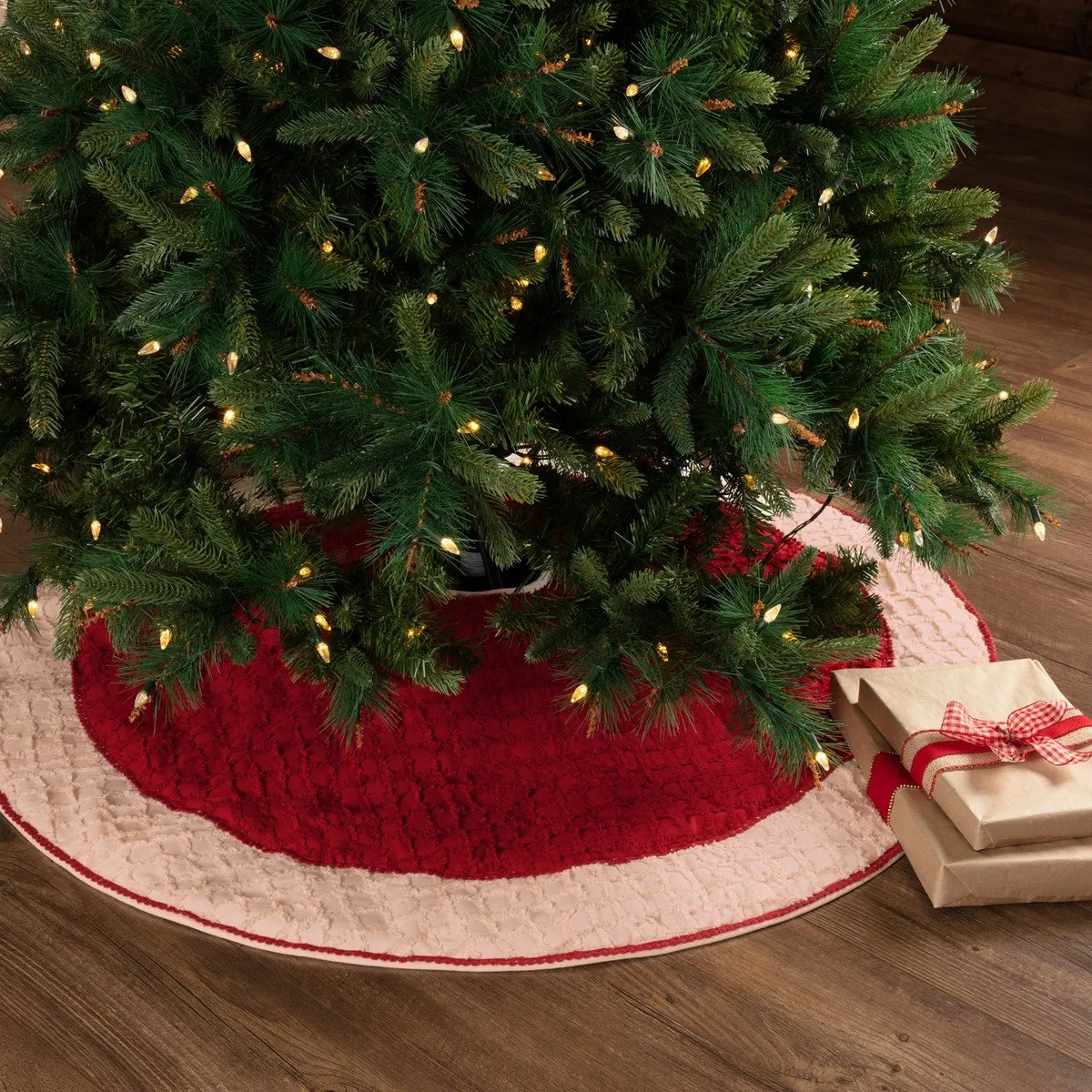 Kringle Chenille Christmas Tree Skirt