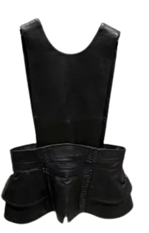 Luxe Leather Vest-Belt