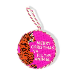 Needlepoint Ornament - Filthy Animal