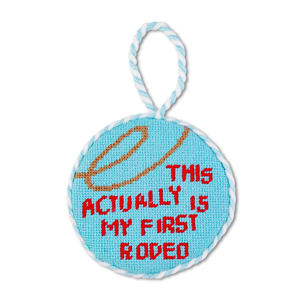 Needlepoint Ornament - First Rodeo