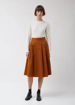 Pleat Front Skirt