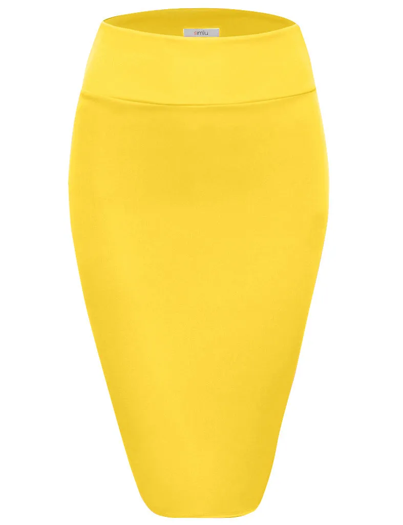 Slay All Day Plus Size Scuba Skirt