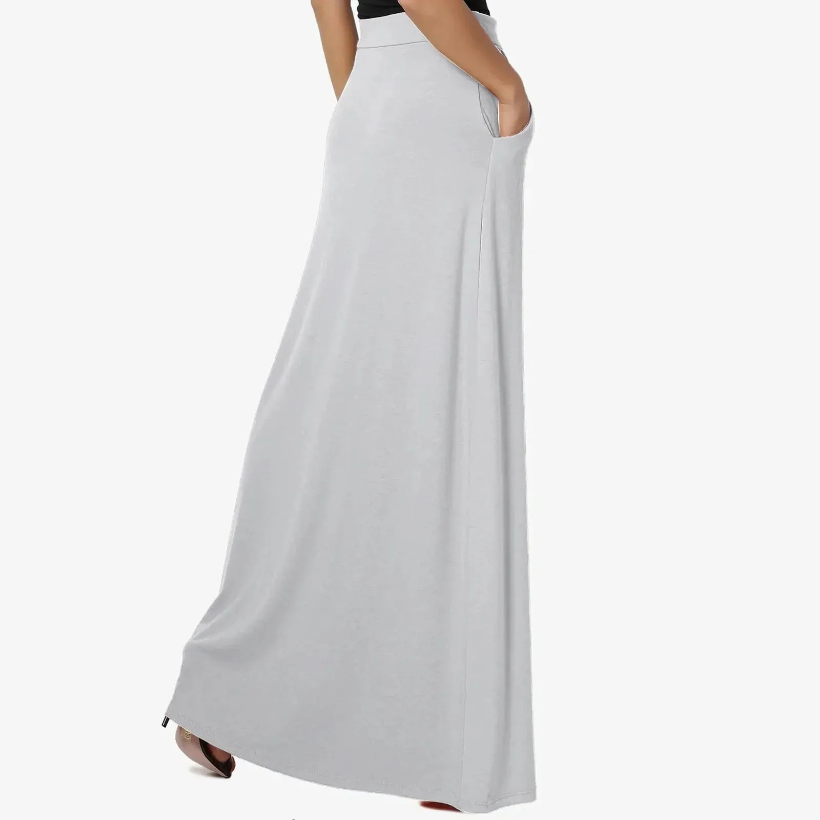 Solid Fashion Loose Drawstring Oversized Floor-length Elegant Skirt