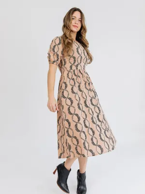 Sydney Midi Dress - Vine Twist Sand