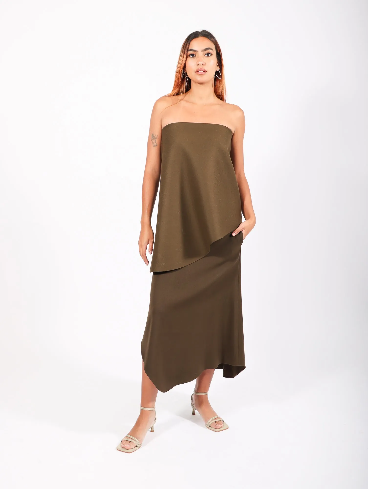 Wave Skirt in Alga by Calcaterra