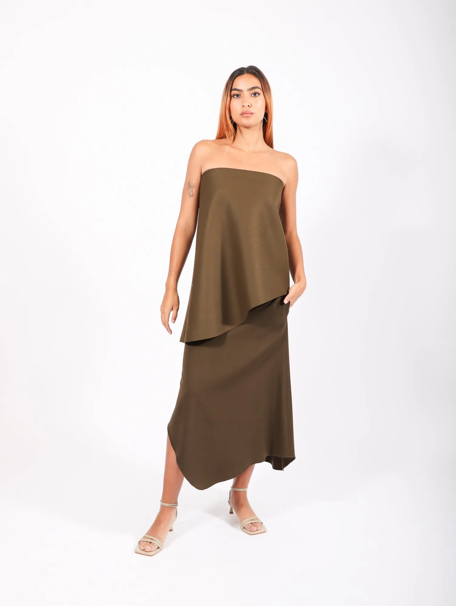 Wave Skirt in Alga by Calcaterra