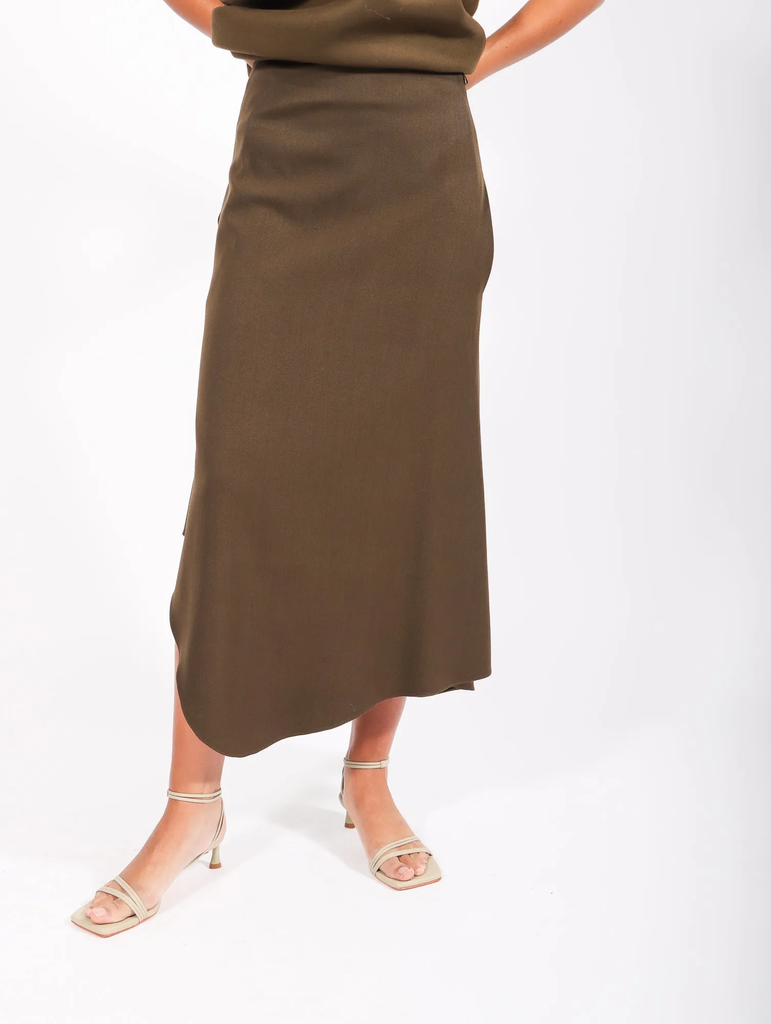 Wave Skirt in Alga by Calcaterra