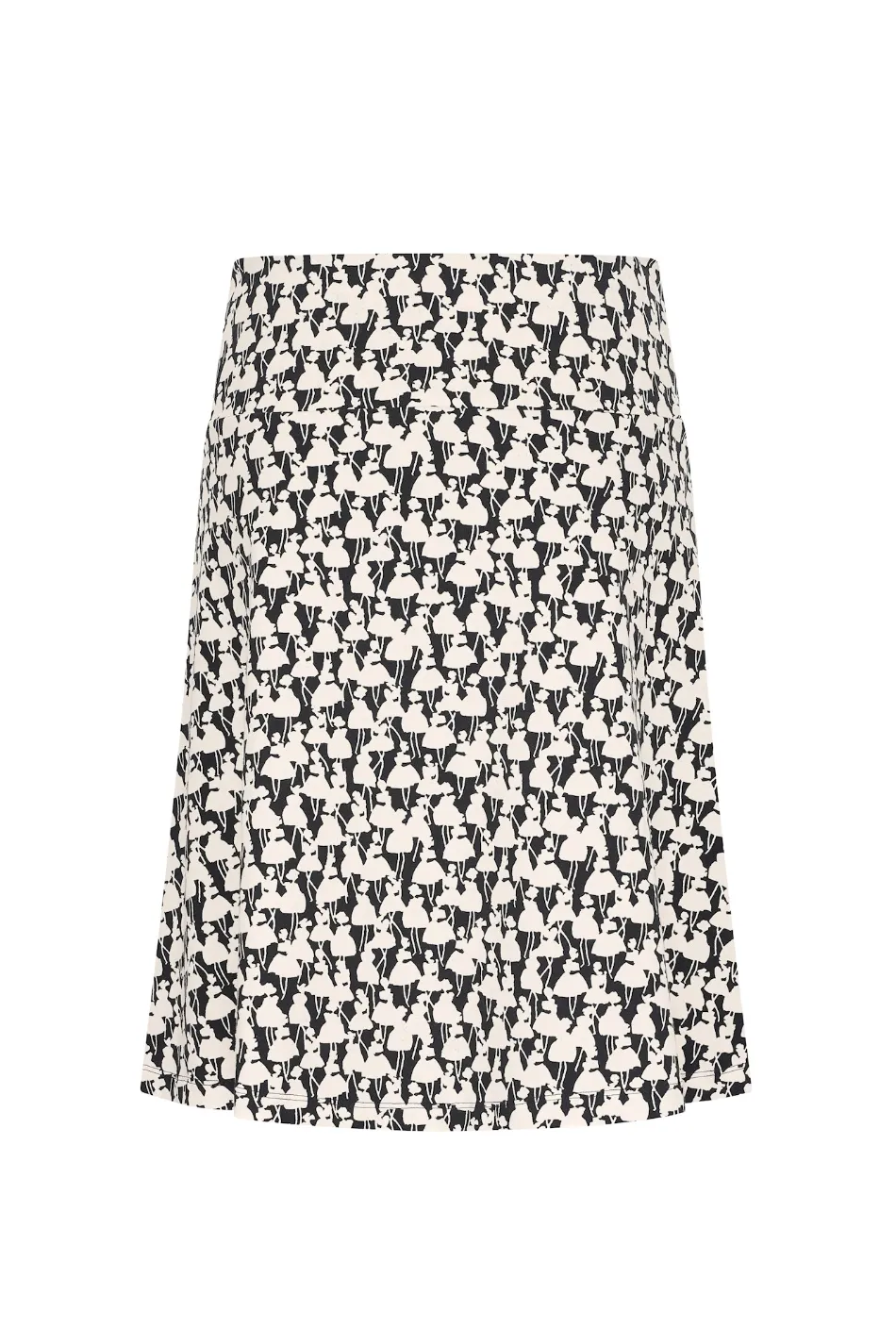 Zilch Parisienne Black Wide Skirt