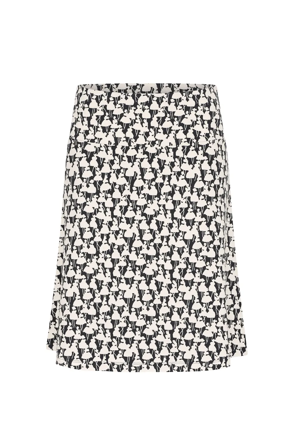 Zilch Parisienne Black Wide Skirt